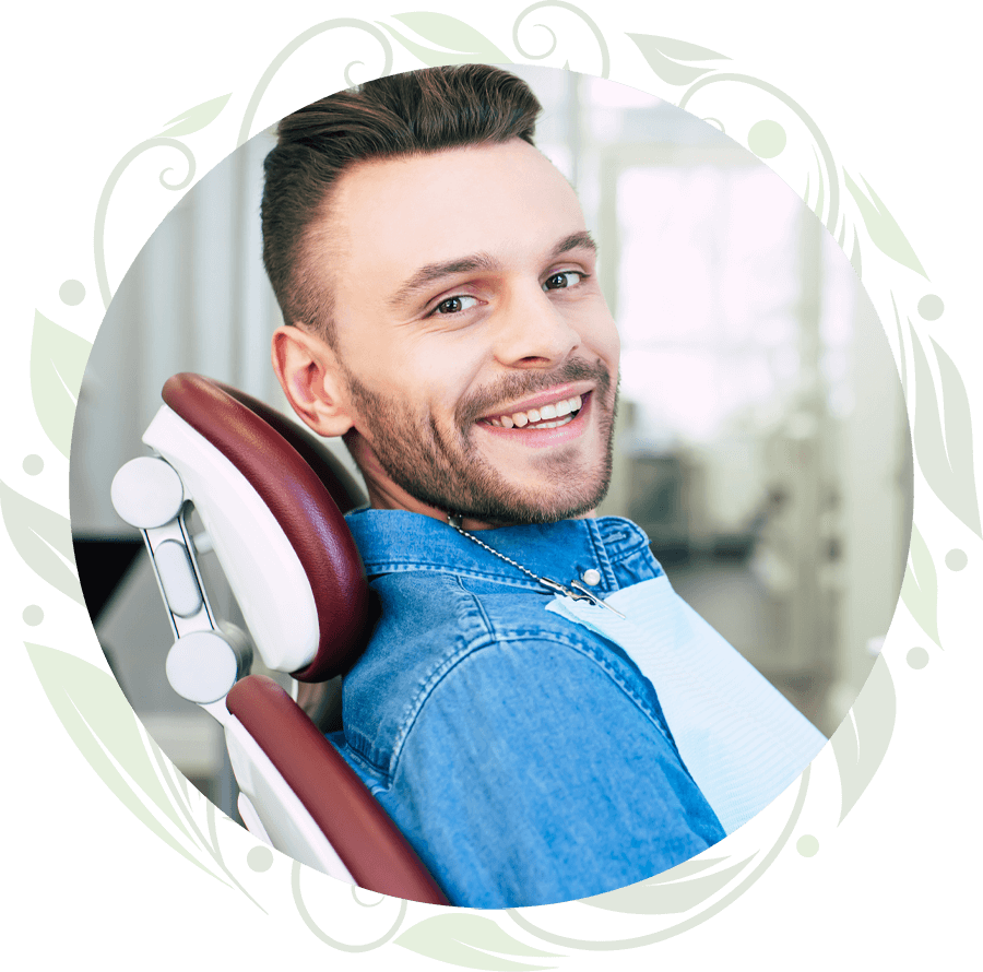 dental patient smiling after procedure