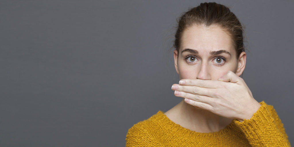 dental patient with bad breath