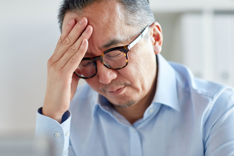 dental patient with headache