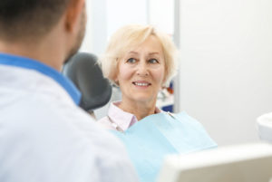 Dental Patient Being Taught About Dental Implants