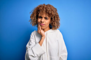 Dental Patient Suffering From Mouth Pain