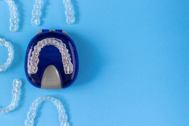 Invisalign Retainer Tray From The Top