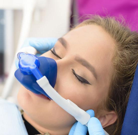 dental patient receiving sedation dentistry